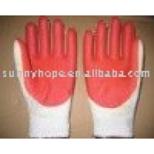 7 gauge red rubber palm glove for construction